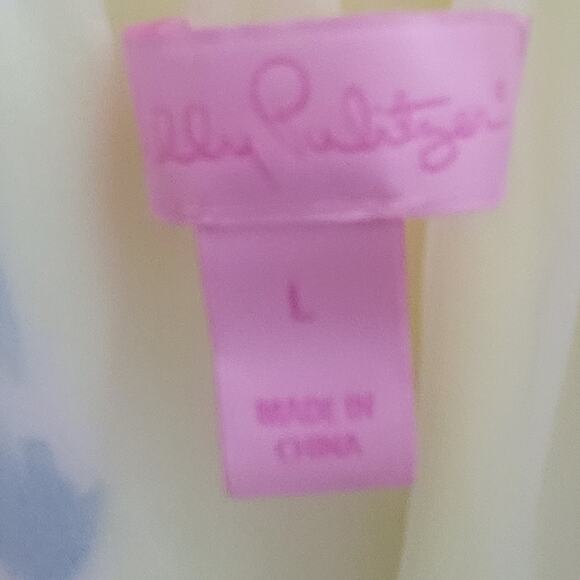 Holy Grail Lilly Pulitzer Payge Dress Bauble Yellow Lemur Alone HTF Size L - Picture 4 of 7